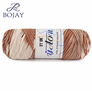 Bojavy-<span class=keywords><strong>fil</strong></span> tricoté au Crochet 100% acrylique, 10 pièces, en <span class=keywords><strong>coton</strong></span>, couleur mixte, ruban en vrac, pour lait 5plis, 100g, une boule - Product Image 3