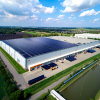 Bâtiment préfabriqué en structure métallique lourde pour stockage, bureau, usine – Structure modulaire en acier avec support technique local