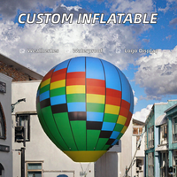 Ballons à air chaud gonflables publicitaires personnalisés avec logo commercial - Taille géante (plus de 12 pieds) en tissu Oxford imperméable avec impression UV