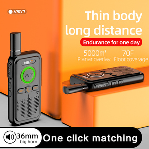KSUN Double PTT PMR 446 FRS Poche Petite Mini Radio Analogique Bidirectionnelle Tpye-C Charge Rapide <span class=keywords><strong>Woky</strong></span> <span class=keywords><strong>Toky</strong></span> Intercom Talkie Walkie Sans Fil - Product Image 2