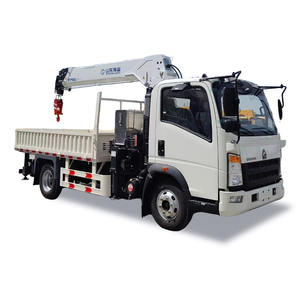 משאית מנוף משומשת SINOTRUK HOWO 4*2, מנוע וויצ'אי 200 כוחות סוס, מנוף הידראולי מתקפל 5 טון - Product Image 2