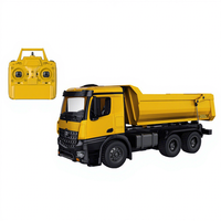Camion benne RC Huina 1582 1/14 10CH, télécommandé 2.4GHz, contrôle expert par application, fonction Follow Me, en métal, pour intérieur/extérieur