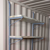 Système d'étagères de garage pour conteneurs avec support de rayonnage et accessoires essentiels pour le stockage en conteneurs