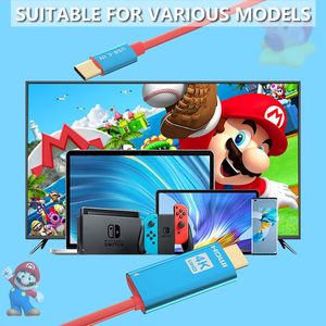 كابل تلفزيون عالي الدقة 4k60hz PD W شحن محمول 4k HD نوع C كابل سلكي لمفتاح نينتو 2 كابل Usb c - Product Image 4