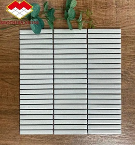 <span class=keywords><strong>Handmade</strong></span> hiện đại vuông gạch ceramic Finger-shaped tráng men tắm tường Mosaic cho phòng tắm và nhà vệ sinh - Product Image 6