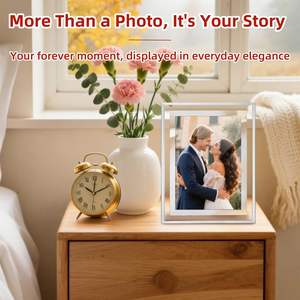 Cadre photo personnalisé en verre cristal transparent 8*10 pouces pour certificat de récompense, certificat de mariage pour enfants - Product Image 6