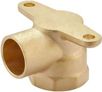 Raccord coudé à 90 degrés à oreilles de 1/2 pouce, tête hexagonale bronzée, non classé, raccord de tuyau NPT femelle 1/2 pouce x 1/2 pouce