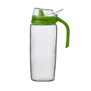 Best Price Portable Food Grade Kitchen Supplies 300ml 550ml plastic oil vinegar dispensers Glass edible Oil Spray Can bottles