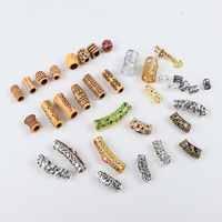 Perles pour Dreadlocks Tresses Accessoires de Coiffure Décoration Pinces et Anneaux Cheveux Dreadlocks Locs