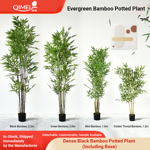 Nhà Máy Bán buôn cao mô phỏng cây tre nhân tạo 150cm lá tre với nồi cho ngoài trời trang trí trong nhà - Product Image 4