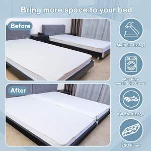 Kit Convertidor Universal para Rellenar Huecos de Colchón, de Individual a King, Puente Ajustable para Cama, de Individual a King, con Funda Lavable - Product Image 6