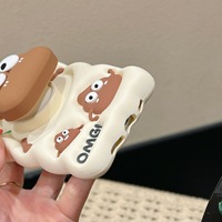 Coque de téléphone en silicone souple avec design de dessin animé mignon, antichoc, pour 15 Pro Max/14P/13P/12 Pro Max, emballée avec Plus SE