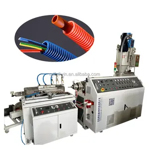 sheath electric wire cable car conduit EVA PA PE PP PVC pipe tube threading duct hose making machine production line