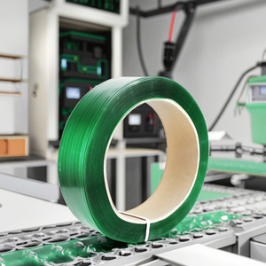High Repurchase Rate 16mm Green PET Strapping <b>Tape</b> Manual Packing 200/400mm Core 0.8mm Thick High Tenacity Bottle 20kg - Product Image 2