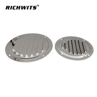 Grille d'aération en acier inoxydable 316 de qualité marine supérieure, finition polie, design anti-éclaboussures à persiennes, quincaillerie marine pour yacht et bateau