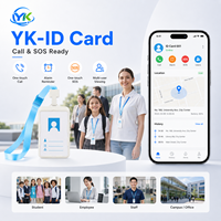 Localizador GPS LBS con Identificación, Llamada Bidireccional, SOS, 4G LTE/WiFi, Batería de Larga Duración, Diseño Mini para Estudiantes y Monitoreo de Empleados
