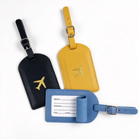 Étiquettes de bagage en cuir PU blanc personnalisables avec logo pour accessoires de voyage en gros à prix abordable