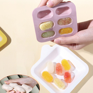 <span class=keywords><strong>Silicone</strong></span> sữa mẹ mọc răng Popsicle khuôn bé khay thức ăn trái cây trung chuyển và <span class=keywords><strong>Ice</strong></span> <span class=keywords><strong>Cube</strong></span> Khay cho mọc răng và sản xuất thực phẩm - Product Image 4