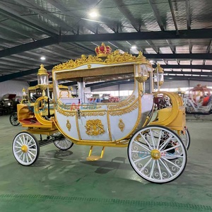 2026 Chariot de luxe électrique pour chevaux, Calèche royale à chevaux, Transport spécial, Calèche de mariage, Dépôt - Product Image 3