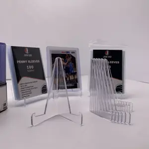 Groothandel Fabriek Prijs 68Mm Acryl Schildersezel Graded Speelkaart Platen Acryl Display Stand