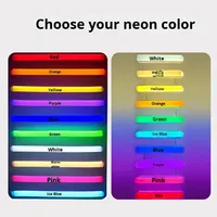 Hall de rêve en forme de coeur transfrontalier IP65 Paysage Plastique Alimentation Miroir LED Néon USB Personnalisable Lettres Lumineuses