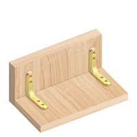 Table et chaise d'angle 90 degrés à angle droit Fixateur de quincaillerie d'ameublement Support de type L Couleur Zinc Angle Iron Connector