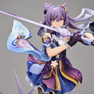 หุ่นอะนิเมะ26ซม. <span class=keywords><strong>Genshin</strong></span> <span class=keywords><strong>Impact</strong></span> Keqing จากดาบตั้งได้โมเดลของเล่นชุดของเล่นตั้งโต๊ะทำจาก PVC - Product Image 4