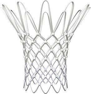 Nylon Poliéster Alta calidad Estándar Blanco Resistente Durable Al Aire Libre largo poliéster <span class=keywords><strong>Red</strong></span> <span class=keywords><strong>de</strong></span> <span class=keywords><strong>baloncesto</strong></span> <span class=keywords><strong>de</strong></span> lujo - Product Image 1