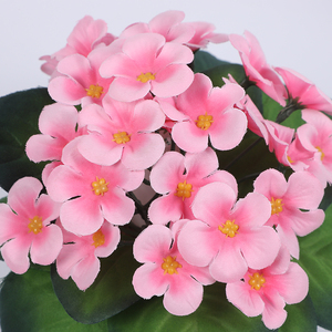 <span class=keywords><strong>Plantes</strong></span> artificielles miniatures réalistes de violettes africaines en pot en gros pour la décoration de la maison et du bureau, événements de la fête des Mères, Noël, mariages - Product Image 4
