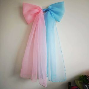 Grand nœud géant rose et bleu en polyester pour mariages, Saint-Valentin, Noël, événements et fêtes - Nœud géant fait main pour toile de fond, produit phare de notre usine - Product Image 6