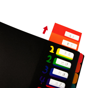 Carpeta de archivos PP multinivel de arcoíris de 12 capas, almacenamiento de documentos <span class=keywords><strong>A4</strong></span>, suministros de oficina, hoja de patrón, archivador, bolsa para documentos - Product Image 5