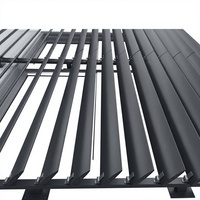 Volets de toit extérieurs modernes, persiennes réglables, panneaux en alliage d'aluminium légers, durables, décoratifs, ventilation, taille personnalisée
