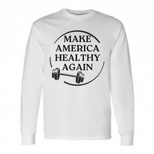 Camiseta de manga larga para entrenamiento físico Make America Healthy Again - Product Image 1