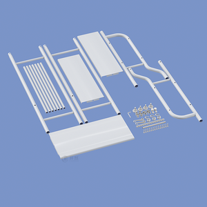 Support de toilette personnalisé à 3 niveaux en métal pour salle de bain étagère de salle de bain blanche à trois niveaux et organisateur étagère de rangement pour toilette salle de bain - Product Image 4