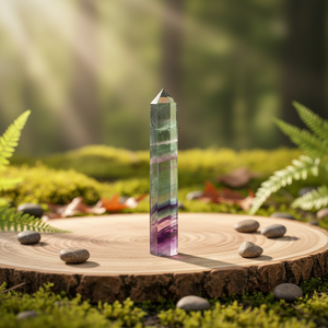 Pierre de massage en fluorite arc-en-ciel gravée en gros, pierre de guérison moderne, cadeau unique pour la <span class=keywords><strong>famille</strong></span> et les amis - Product Image 4