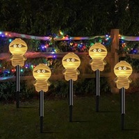 Nouvelle lampe de jardin multifonctionnelle à énergie solaire en forme de citrouille d'Halloween, éclairage décoratif extérieur, indice de protection IP65, tension d'entrée 36V