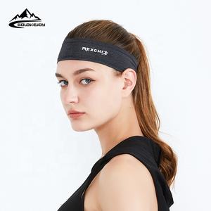 طوق رأس للرجال من GOLOVEJOY, طوق رأس للرجال من GOLOVEJOY موديل XTJ31 للجري والرياضات الخارجية ، مصنوع من نسيج مرن قابل لإعادة الاستخدام وألوان سادة ، طوق رأس للرجال - Product Image 3