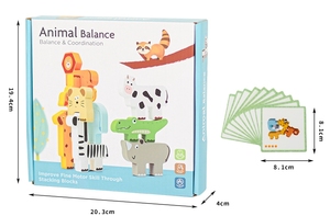 CPC CE Boys Girls Birthday <b>Gift</b> DIY Toy Balance Game Toddler Cute Cartoon Animals Shape <b>Creative</b> Building Block - Product Image 5
