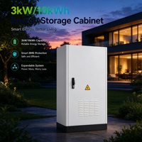 Baterai Penyimpanan Energi Surya LiFePO4 30kWh IP65 CAN Stasiun Daya Internet Off Grid untuk Sistem Surya Rumah Tangga
