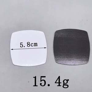 Aimant de réfrigérateur en aluminium personnalisé DZ en forme de cœur 5,3*6,1 cm, métal à sublimation avec autocollant magnétique, cadeau significatif - Product Image 5