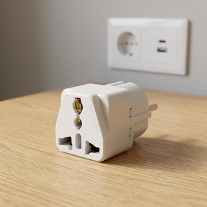 อะแดปเตอร์ปลั๊กไฟแบบพกพาสำหรับเดินทาง ใช้ได้กับปลั๊กไฟ EU UK AU - Product Image 3