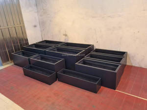 Nuovi Vasi per Fiori in Vetroresina di Grande Dimensione per Esterni, Fioriere Rettangolari per Interni/Esterni per Casa, Strada, <span class=keywords><strong>Balcone</strong></span> e Spazi di Giardinaggio - Product Image 6