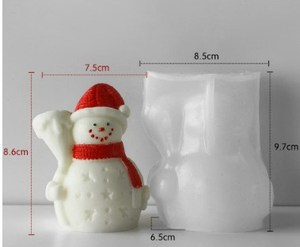 New Design Christmas <strong>Pine</strong> Tree <strong>Candle</strong> Silicone Molds Santa Claus Elk Gingerbread Man Snowman <strong>Candle</strong> Mold for <strong>Candle</strong> Making - Product Image 5