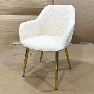 Nordic Modern Luxury <strong>Velvet</strong> Dining <strong>Chair</strong> with Backrest Metal Legs Eco-Friendly Upholstery for Hotel and Home Use - Product Image 4