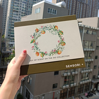 Caja de Regalo de Cartón Reciclable Ecológica Personalizada de Lujo de 2 mm para Cosméticos, con Esponja, Laminación Mate, Inserto Troquelado para Maquillaje