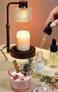 ชุดทำเทียนหอม LANJO พร้อมโคมไฟอุ่นเทียน ขวดแก้วใส่ทราย น้ำมันหอมระเหย คริสตัล และดอกไม้แห้ง ชุดของขวัญ - Product Image 3