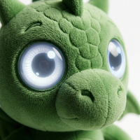 Peluche Électronique Interactive Dragon à Réponse Vocale, Cadeau Adorable pour les Fêtes, Animal en Peluche IA, Vert, Sans Toxines, Idée Boîte Surprise, Personnalisation en Gros