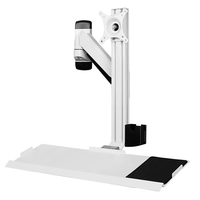 Meisonic GM188KB profil en alliage d'aluminium mural à 90 degrés robuste nouveau support de moniteur industriel pour écrans 17-27"