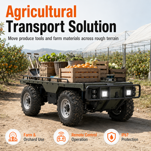 4x4 UGV Platform 500kg Payload IP67 Hybrid Off Road Unmanned Ground Vehicle For Farm Transport - Product Image 4