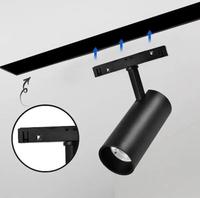 Piste magnétique intégrée de haute qualité Salon Conception simple Art en aluminium Led Longue piste piste magnétique